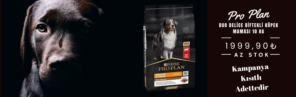 Pro Plan Duo Delice Parça Etli Biftekli Orta ve Büyük Irk Yetişkin Köpek Maması 10 Kg